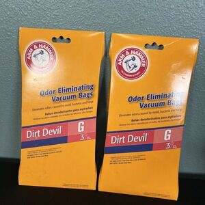 2006- Arm & Hammer Dirt Devil Odor Eliminating Type G Vacuum Bags 62595 - 5 Bags